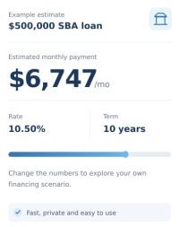free sba loan calculator
